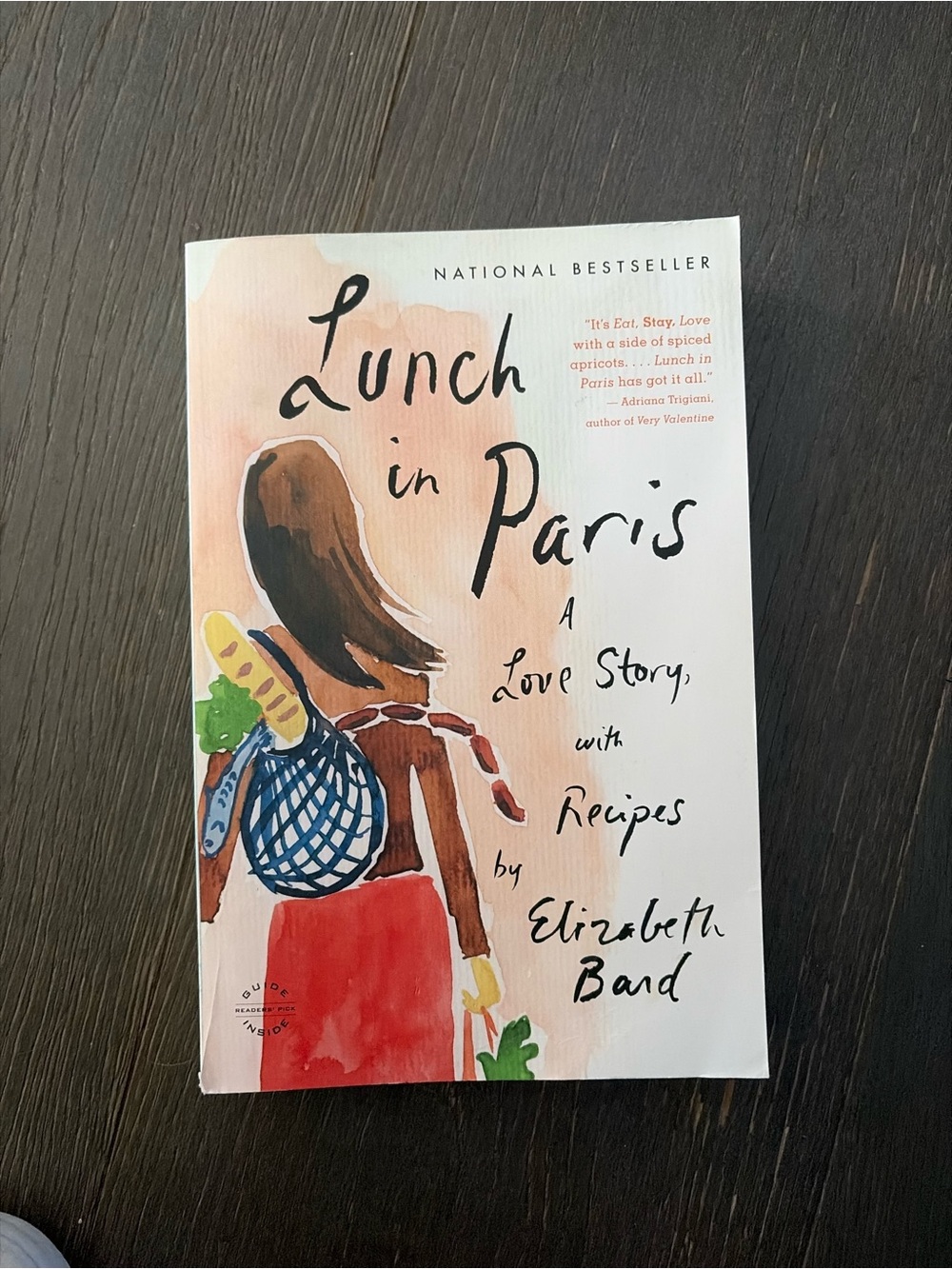 Lunch in Paris by Elizabeth Bard - Illustrated Paperback, White & Peach Cover